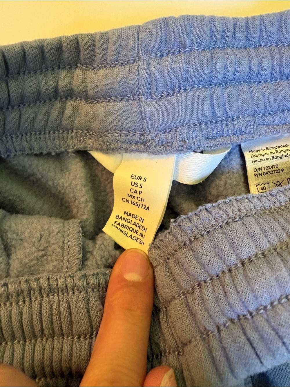 Blue Casual Drawstring Sweatpants - Picture 2 of 3